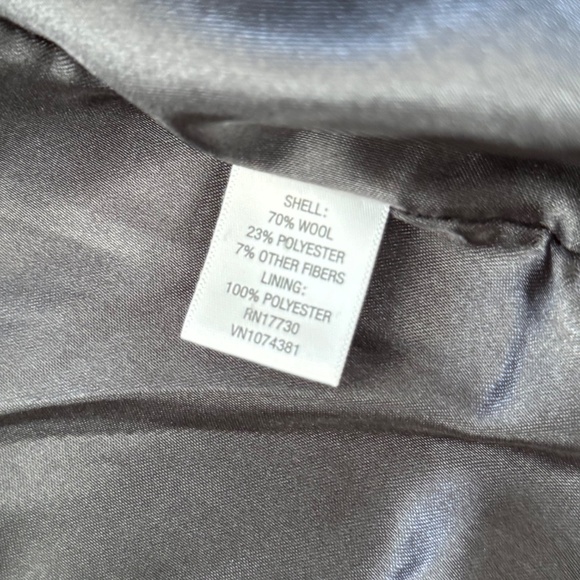 Liz Lange Maternity Wool Black Peacoat Jacket Size Small - Picture 6 of 7